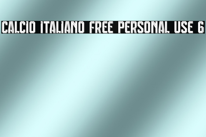 Calcio Italiano Free Personal Use 6 Example 3