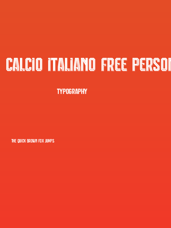 Calcio Italiano Free Personal Use 6 Poster