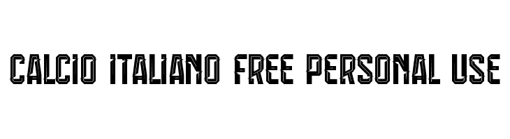 Calcio Italiano Free Personal Use  Скачать бесплатные шрифты