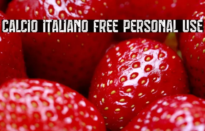 Calcio Italiano Free Personal Use Example 3