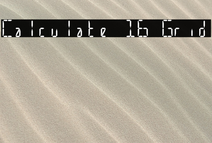 Calculate 16 Grid Example 3