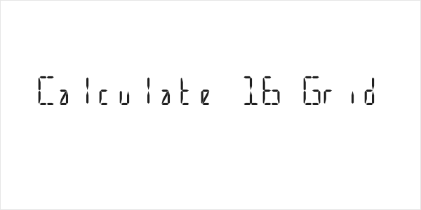 Calculate 16 Grid Logo