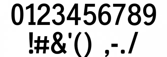 Calculative Font OTHER CHARS