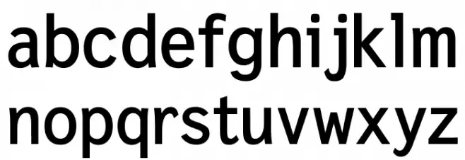 Calculative Schriftart Kleinbuchstaben