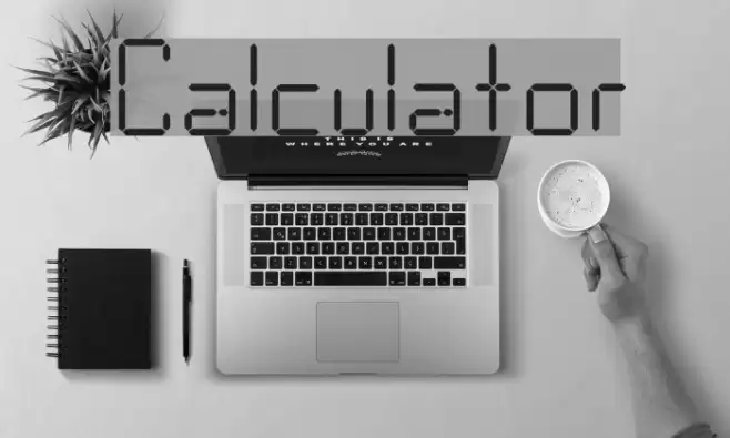 Calculator Font examples