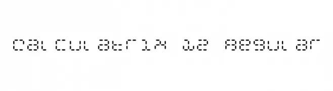 Calculatrix 12 Regular  Frei Schriftart Herunterladen