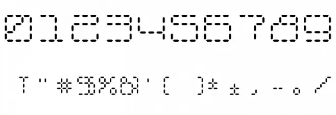 Calculatrix 24 Regular Font OTHER CHARS