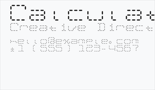 Calculatrix 24 Regular Business Card