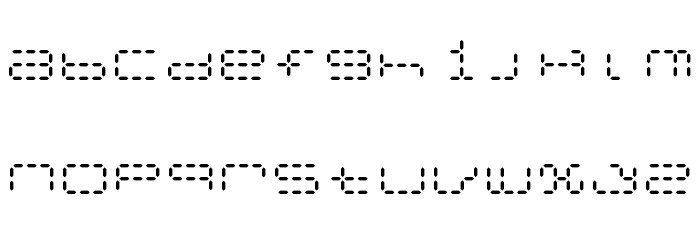 Calculatrix 24 Regular Font LOWERCASE