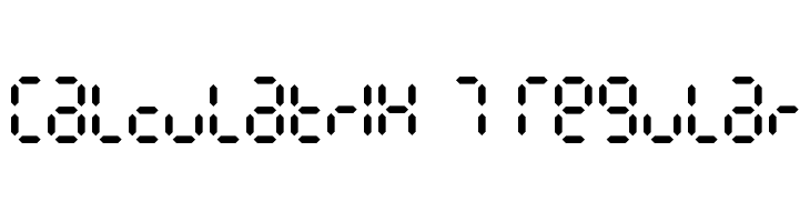 Calculatrix 7 Regular  baixar fontes gratis