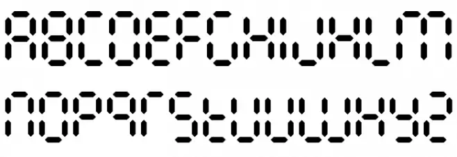 Calculatrix 7 Regular Fonte MAIÚSCULAS