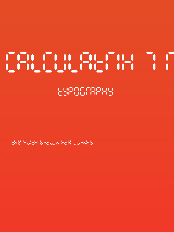 Calculatrix 7 Regular Poster