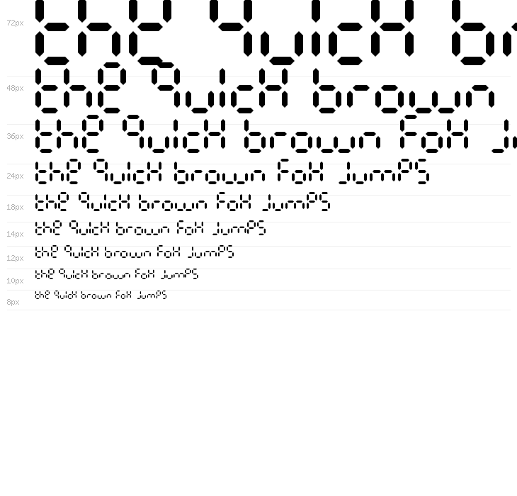 Calculatrix 7 Regular Waterfall