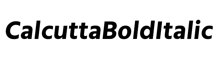 Calcutta Bold Italic  Frei Schriftart Herunterladen