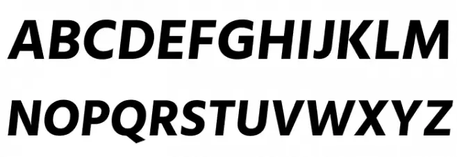 Calcutta Bold Italic Caratteri MAIUSCOLE