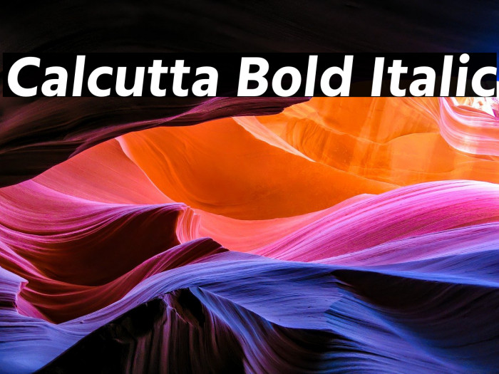 Calcutta Bold Italic Example 3