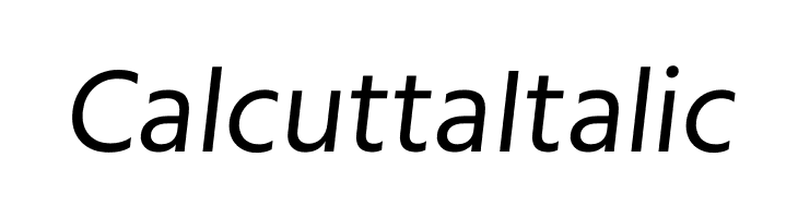 Calcutta Italic  नि: शुल्क फ़ॉन्ट्स डाउनलोड