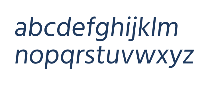 Calcutta Italic Lowercase