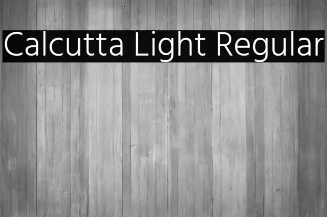 Calcutta Light Regular Font examples