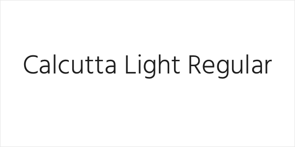 Calcutta Light Regular Logo