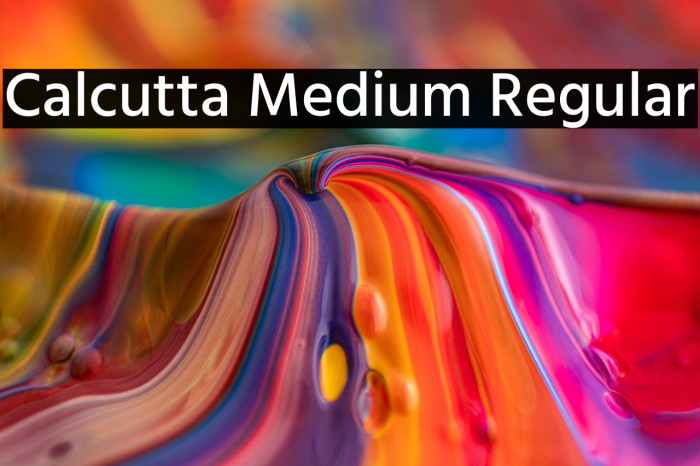 Calcutta Medium Regular Example 1