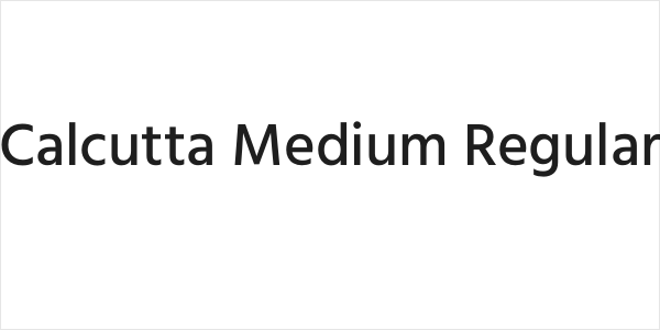 Calcutta Medium Regular Logo