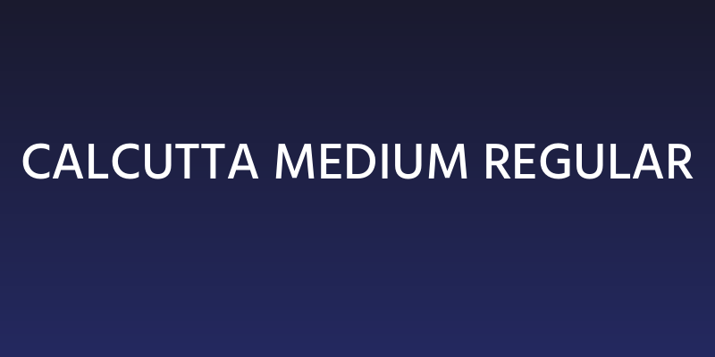 Calcutta Medium Regular Social Header