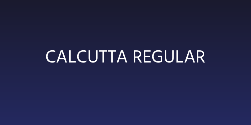 Calcutta Regular Social Header