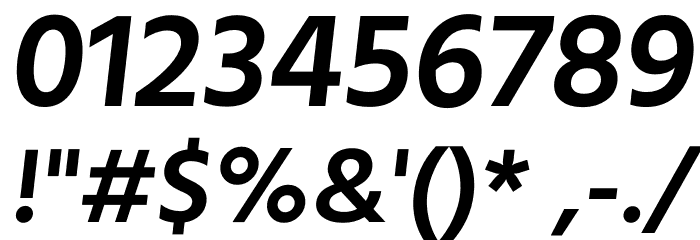 Calcutta SemiBold Italic Font OTHER CHARS