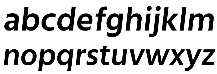 Calcutta SemiBold Italic Font LOWERCASE