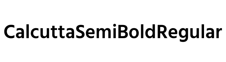 Calcutta SemiBold Regular  Descarca Fonturi Gratis