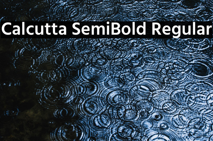 Calcutta SemiBold Regular Example 2