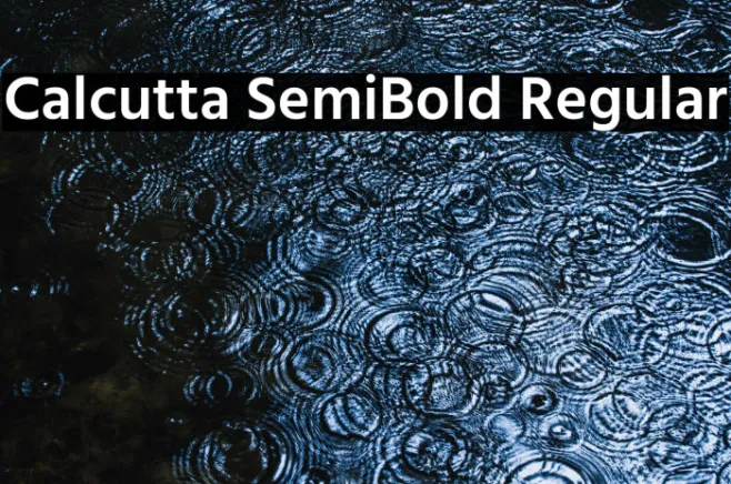 Calcutta SemiBold Regular Example 2