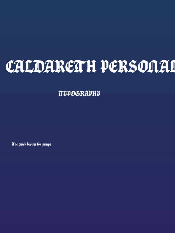 Caldareth PERSONAL USE ONLY! Poster