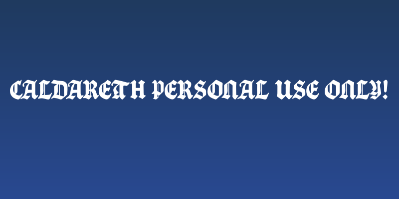 Caldareth PERSONAL USE ONLY! Social Header