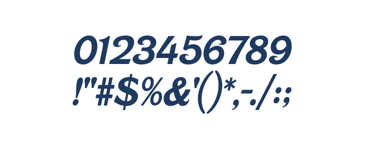 Caldstone SemiBold Italic Other Characters