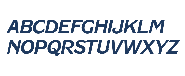 Caldstone SemiBold Italic Uppercase