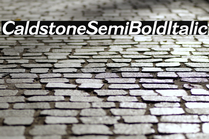 Caldstone SemiBold Italic Example 1