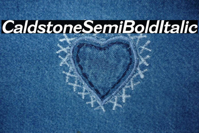Caldstone SemiBold Italic Example 2