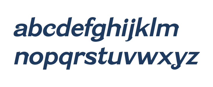 Caldstone SemiBold Italic Lowercase