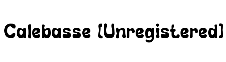 Calebasse [Unregistered] Schriftart