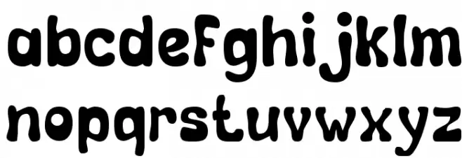 Calebasse [Unregistered] Schriftart Kleinbuchstaben