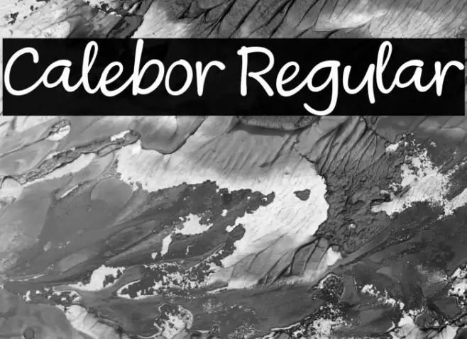 Calebor Regular フォント examples