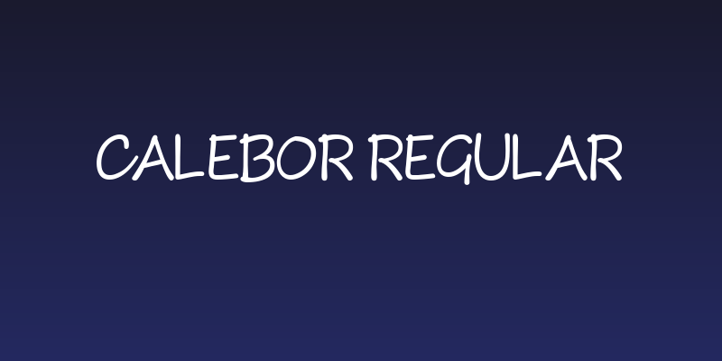 Calebor Regular Social Header