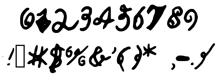CalebsCoolHandwriting Fuentes OTROS CHARS