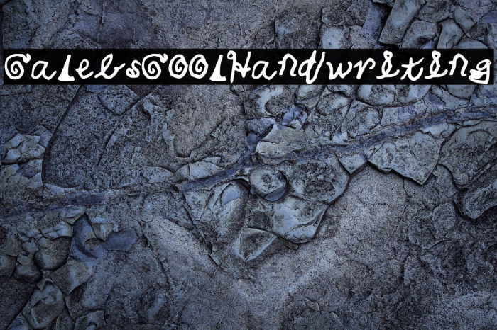 CalebsCoolHandwriting Font examples