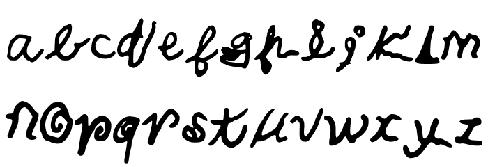 CalebsCoolHandwriting Font LOWERCASE