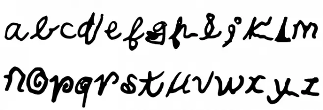 CalebsCoolHandwriting फ़ॉन्ट लोअरकेस