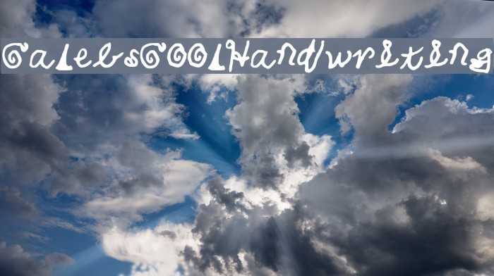 CalebsCoolHandwriting Fuentes examples