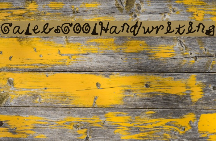CalebsCoolHandwriting Fuentes examples